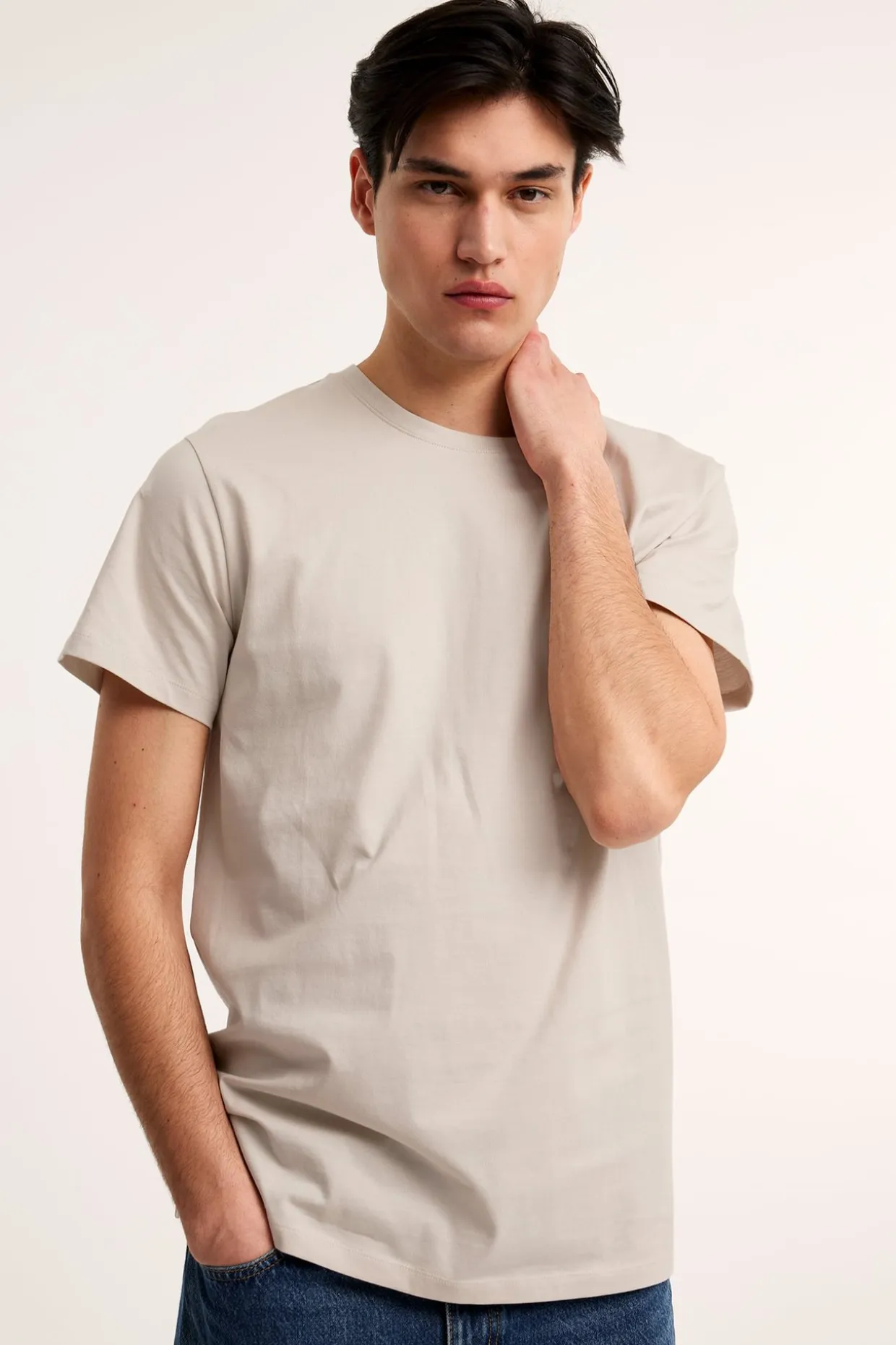 Regular t-shirt i bomull