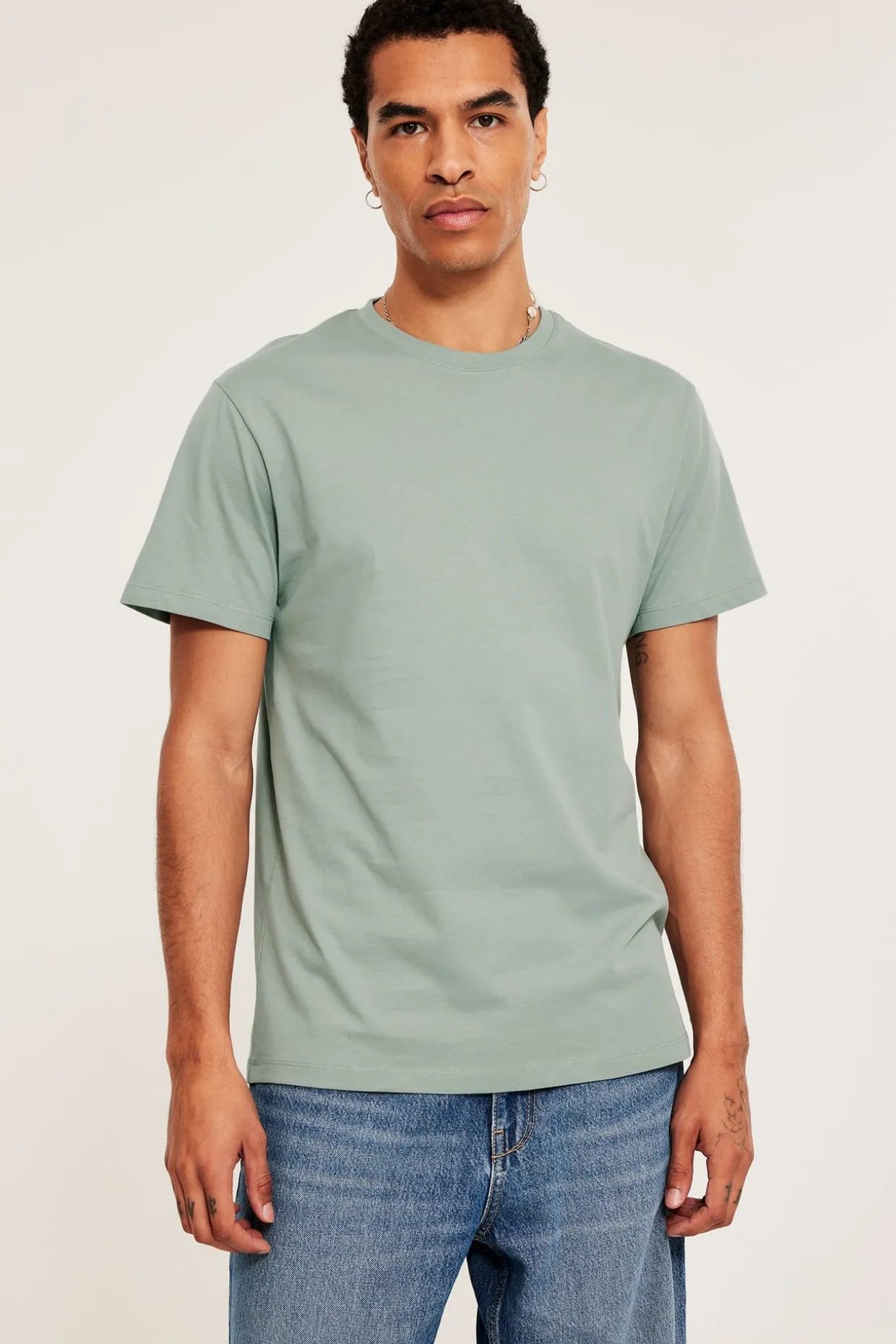 Regular t-shirt i bomull