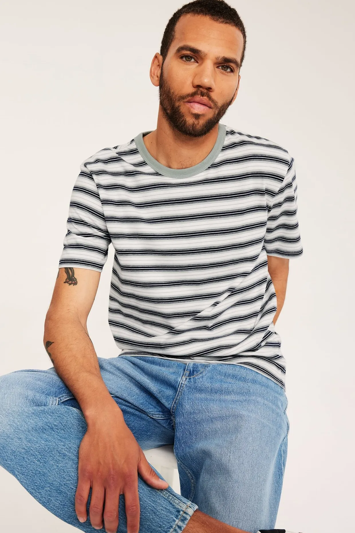 Regular t-shirt i bomull