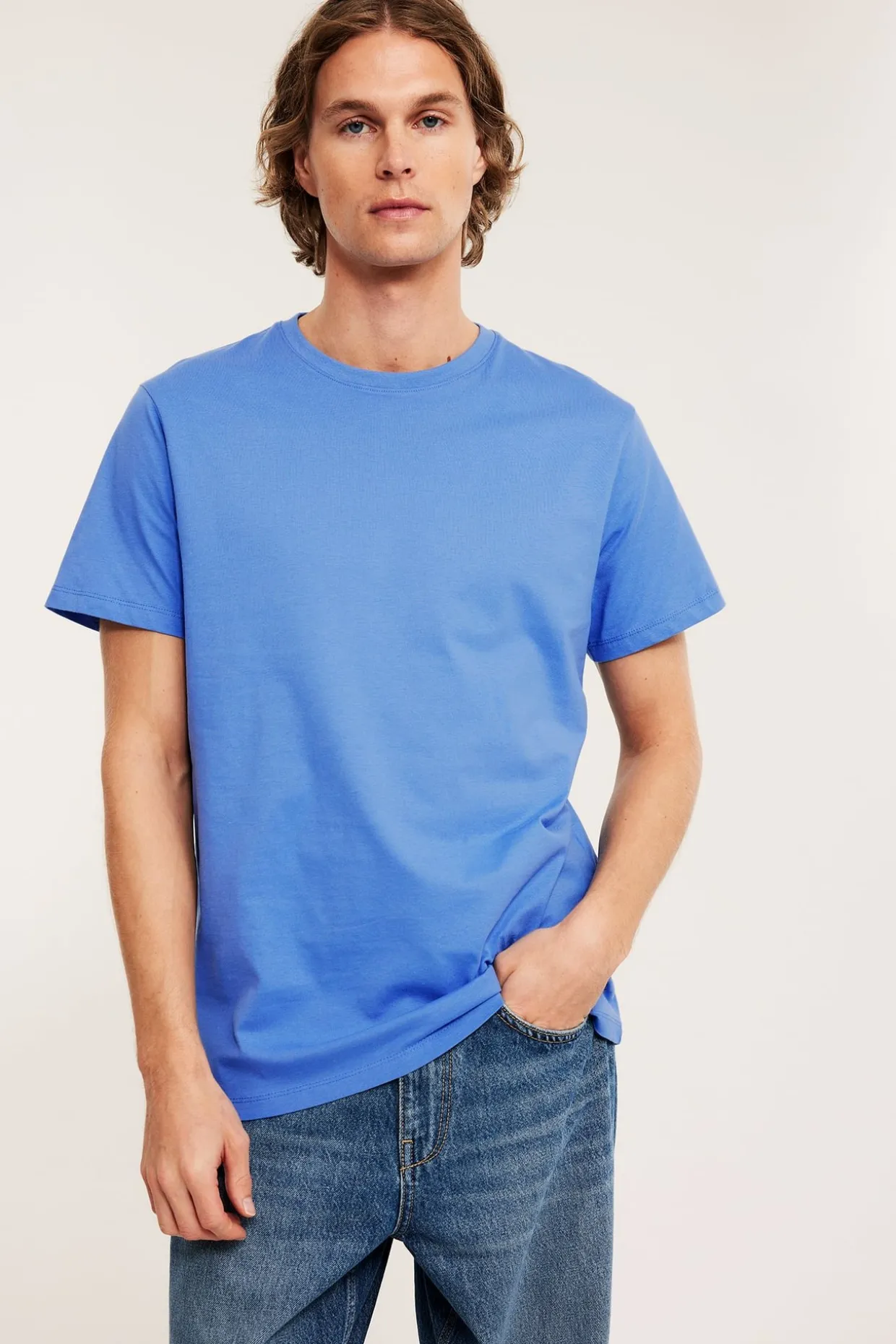 Regular t-shirt i bomull