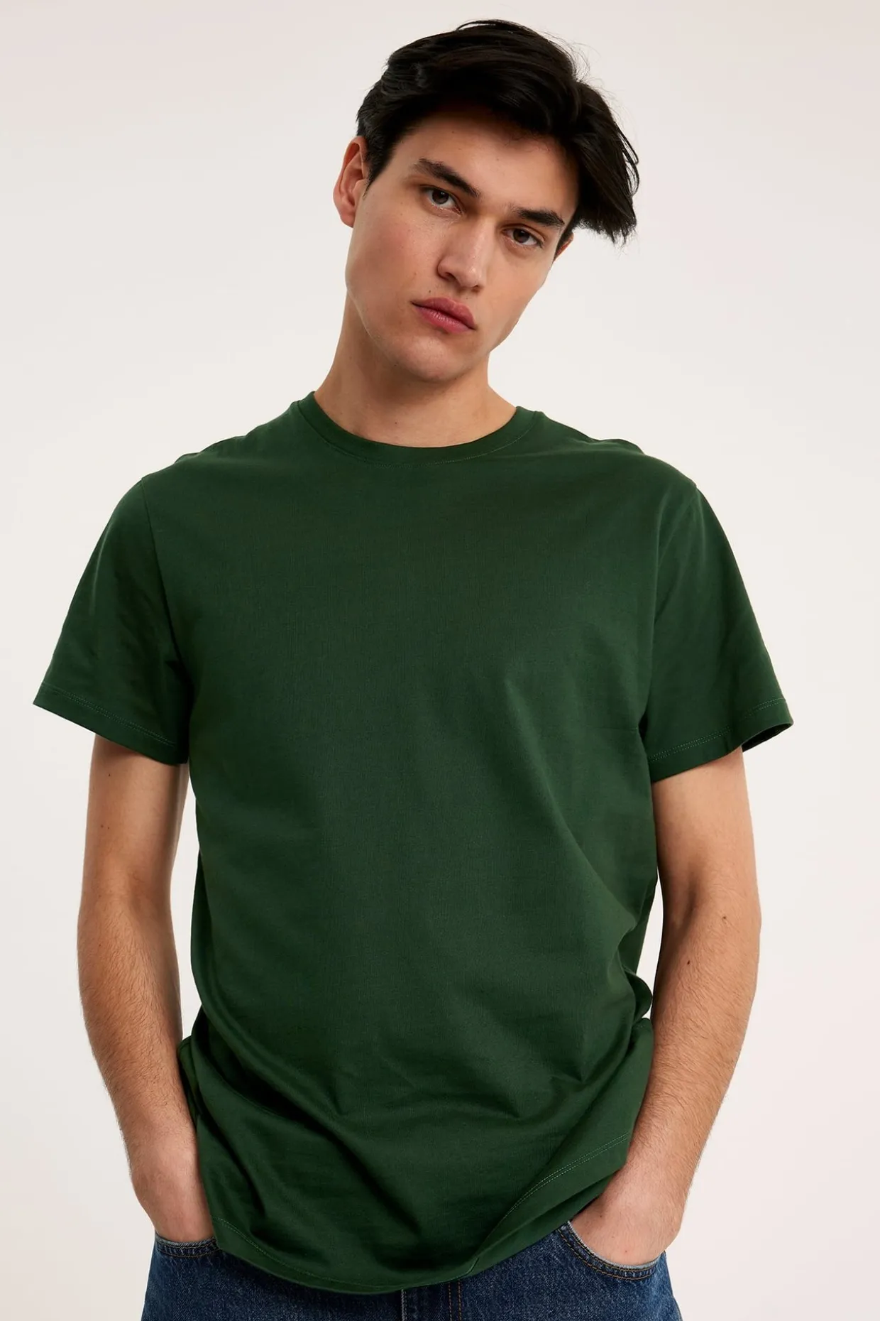 Regular t-shirt i bomull