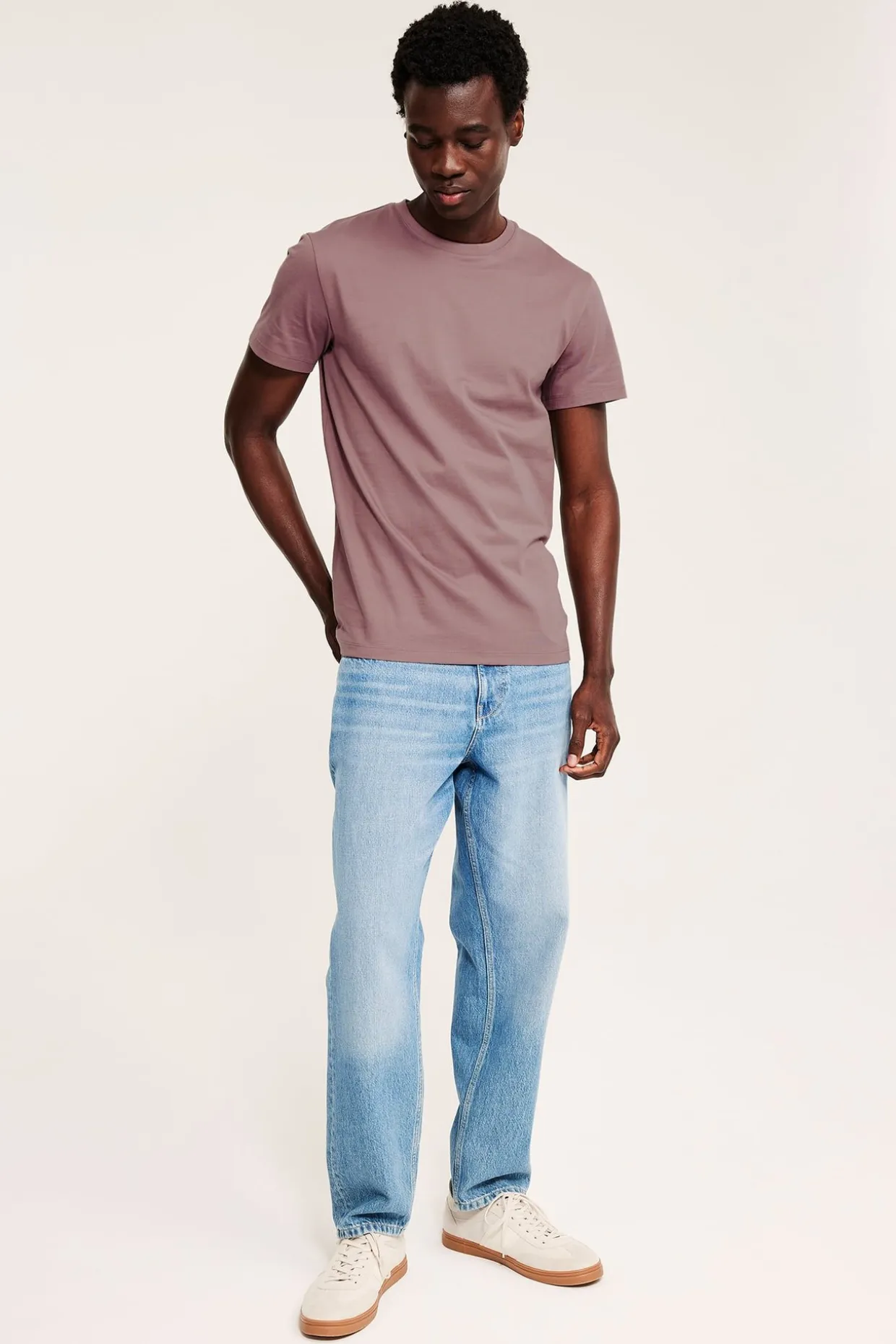 Regular t-shirt i bomull