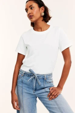 Regular t-shirt i bomull
