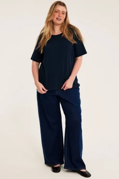 Regular t-shirt i bomull