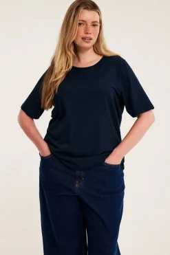 Regular t-shirt i bomull