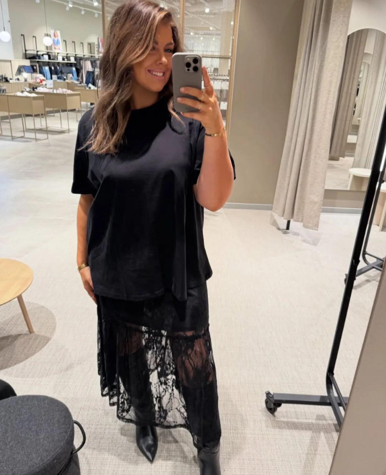 Regular t-shirt i bomull