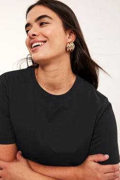 Regular t-shirt i bomull
