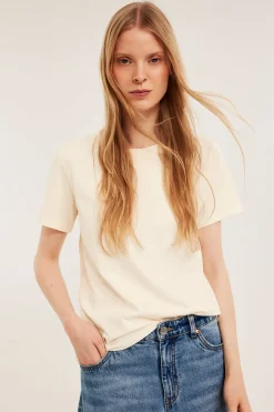 Regular t-shirt i bomull