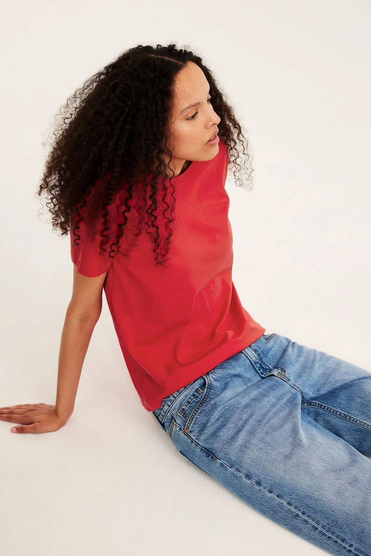 Regular t-shirt i bomull