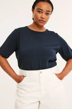 Regular t-shirt i bomull