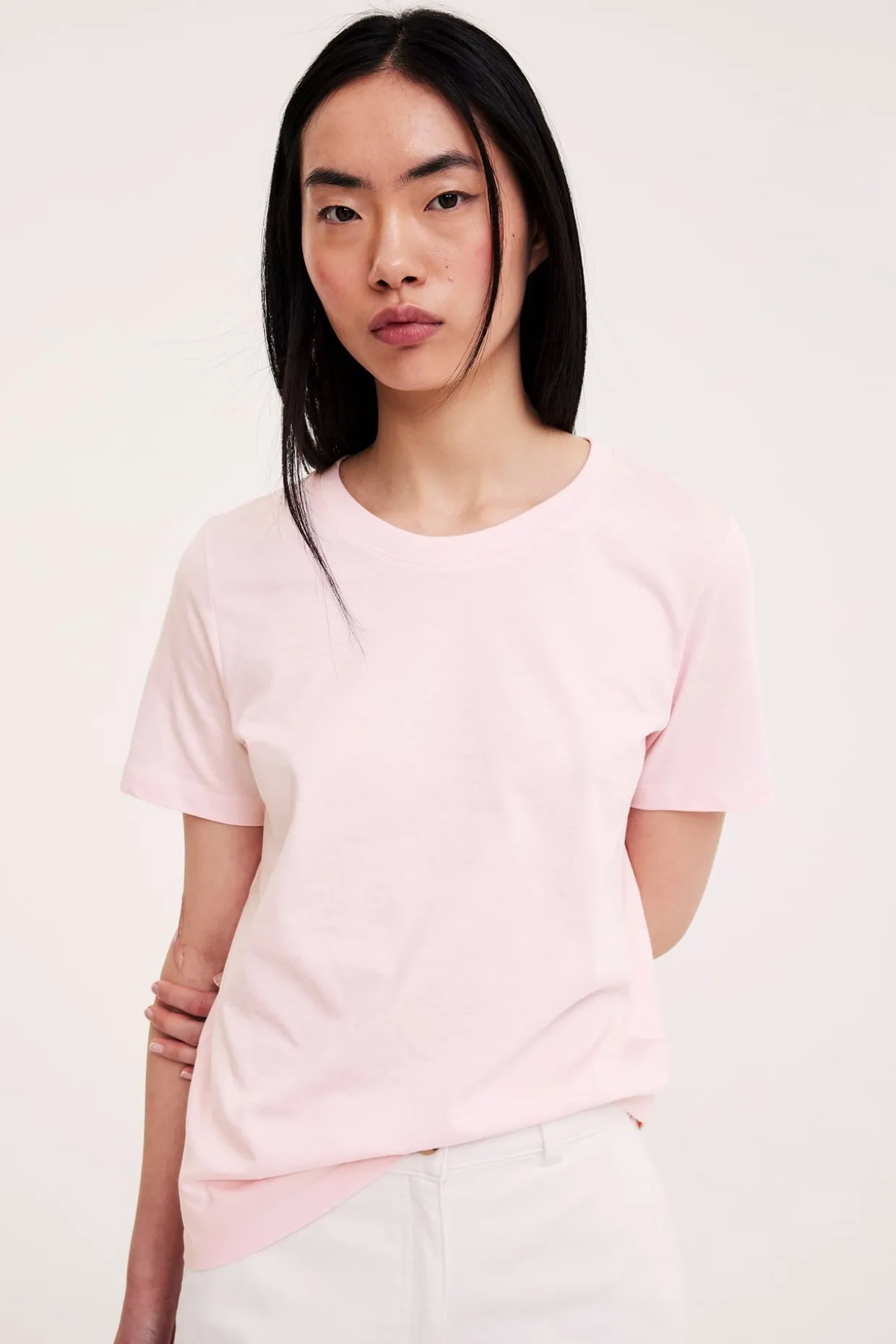 Regular t-shirt i bomull
