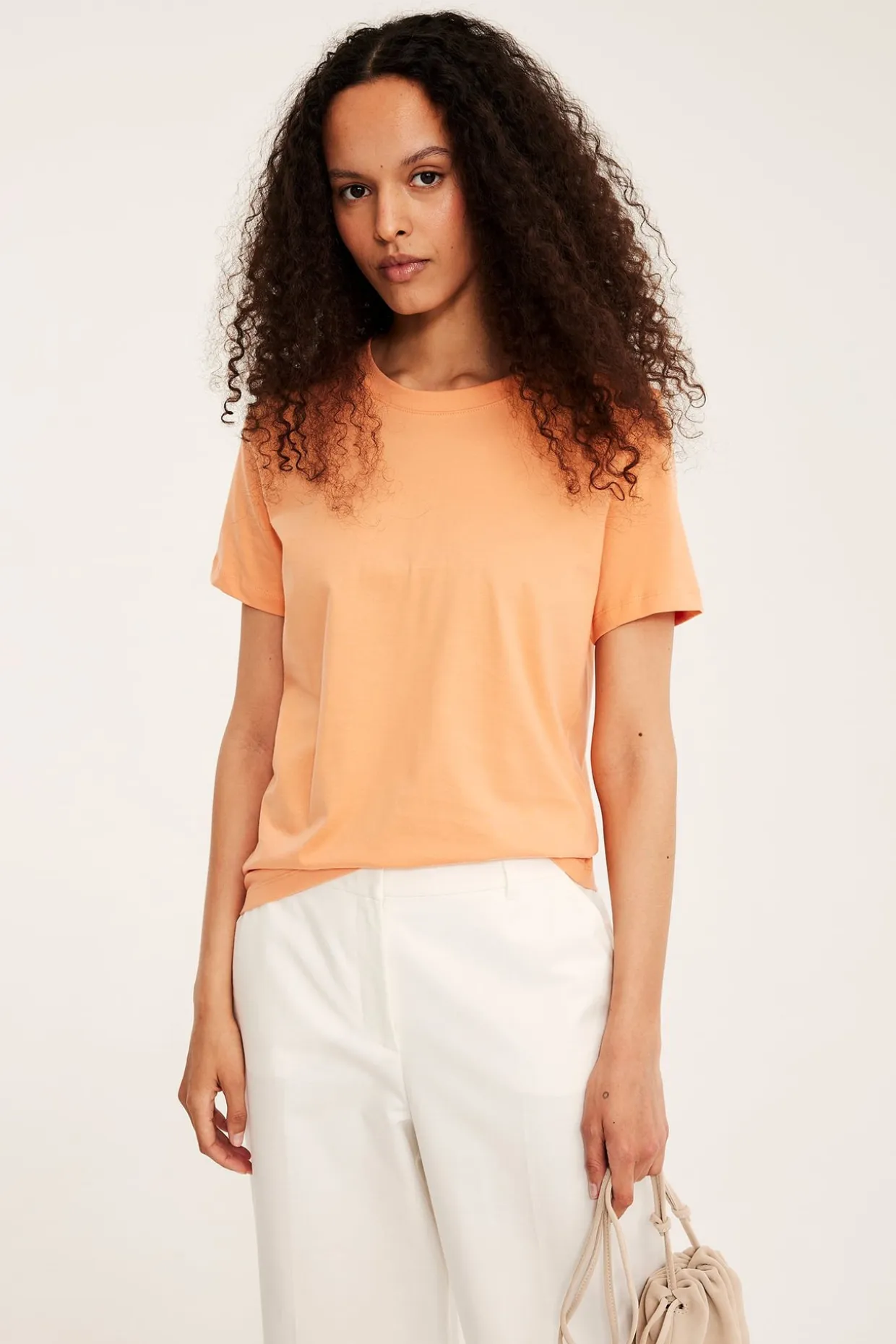 Regular t-shirt i bomull