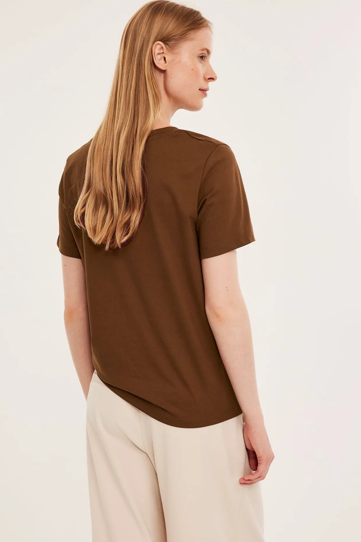 Regular t-shirt i bomull