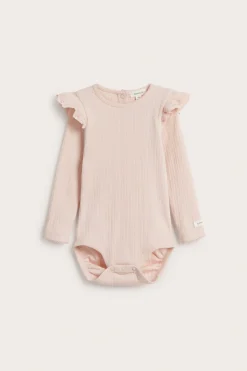 Ribbad body med volang