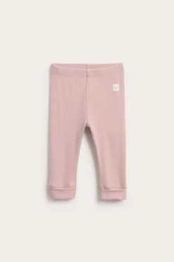 Ribbade leggings med justerbar längd