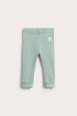 Ribbade leggings med justerbar längd