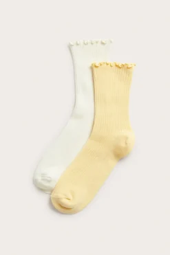 Ribbade strumpor 2-pack