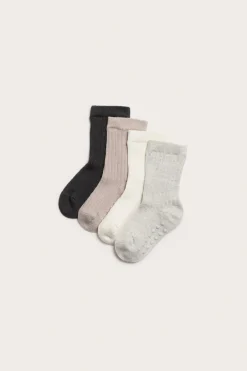 Ribbade strumpor 4-pack baby