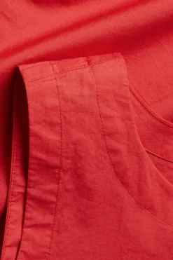 Ärmlös topp med knytband i sidan