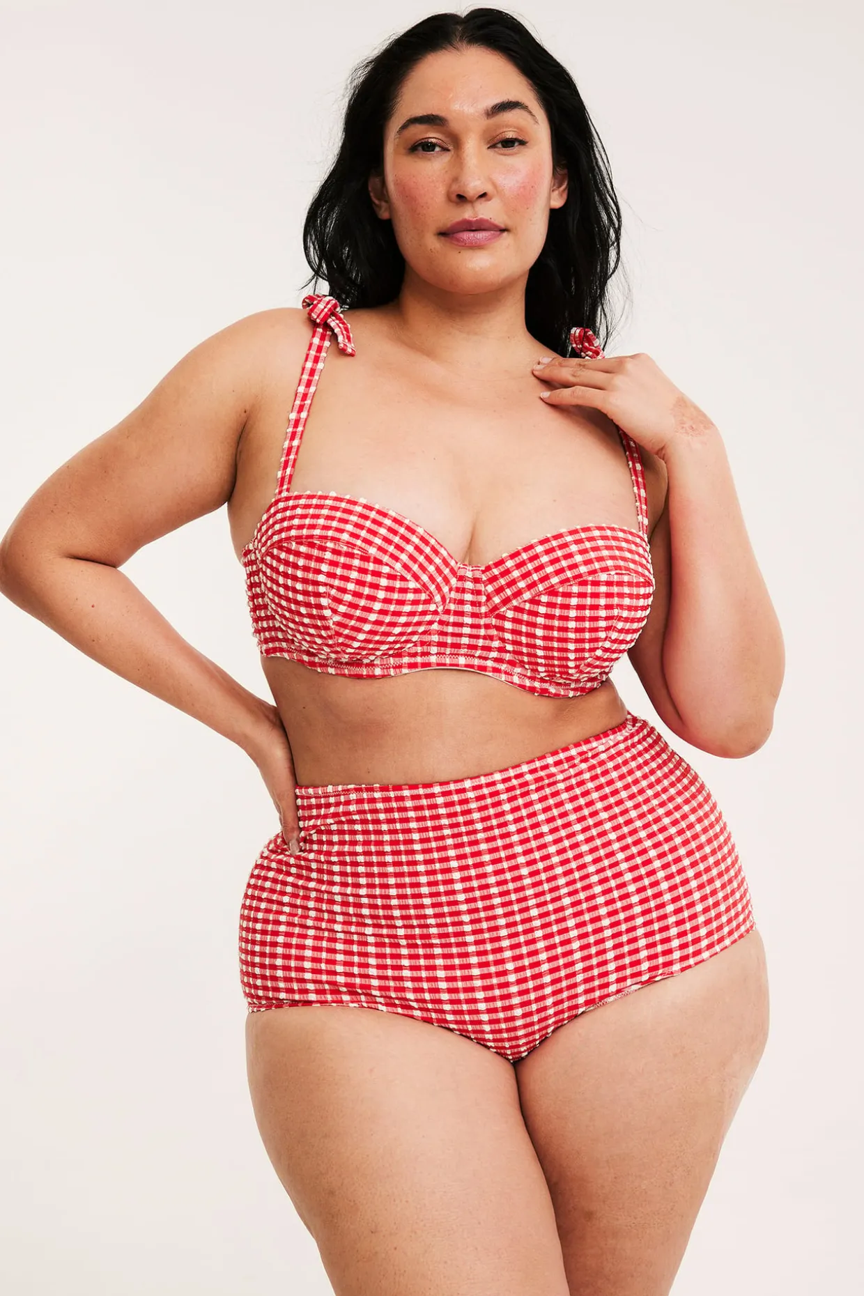 Rutig bikinitrosa hipster