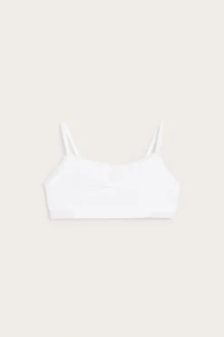 Seamless ribbad topp med spets