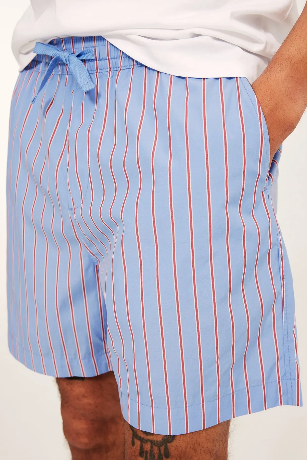 Shorts i bomullspoplin
