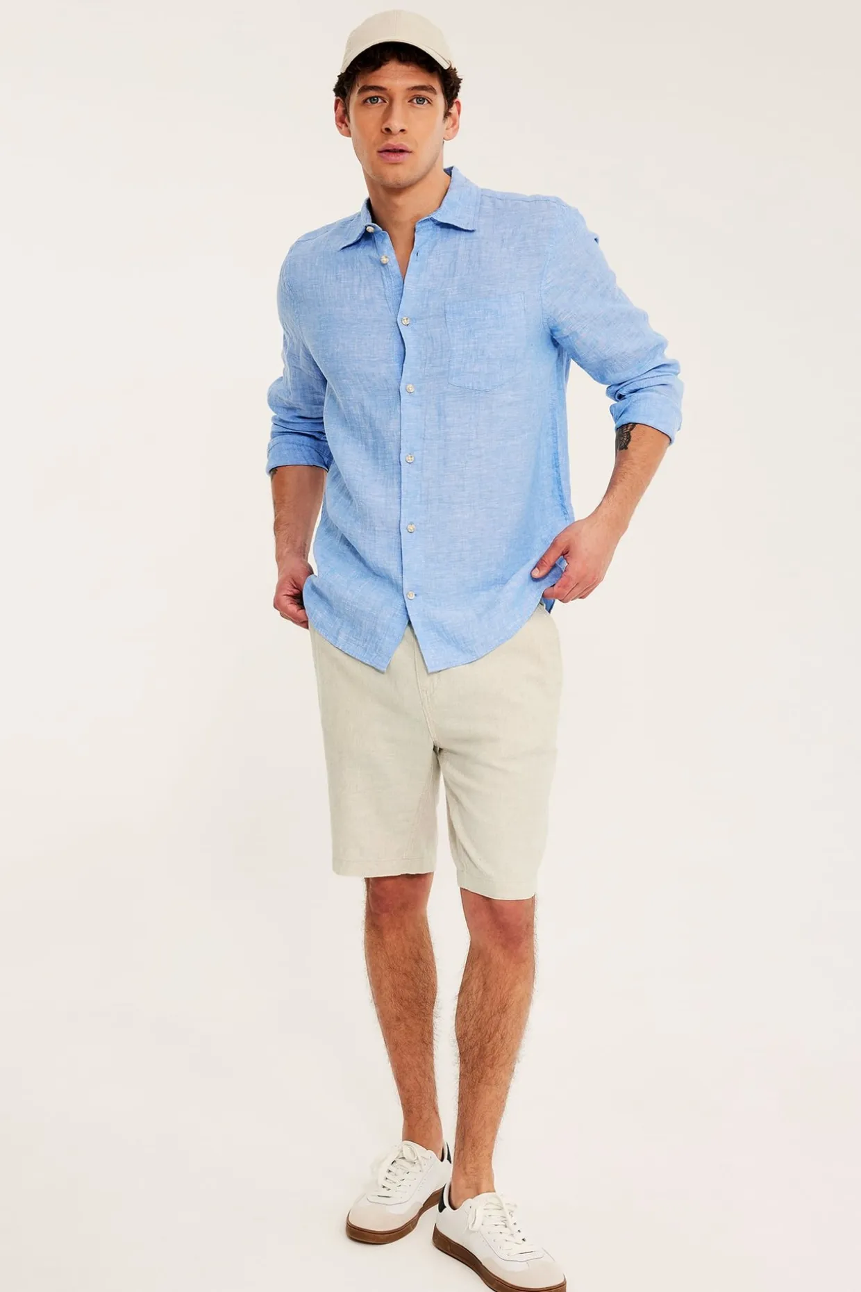 Shorts i linnemix