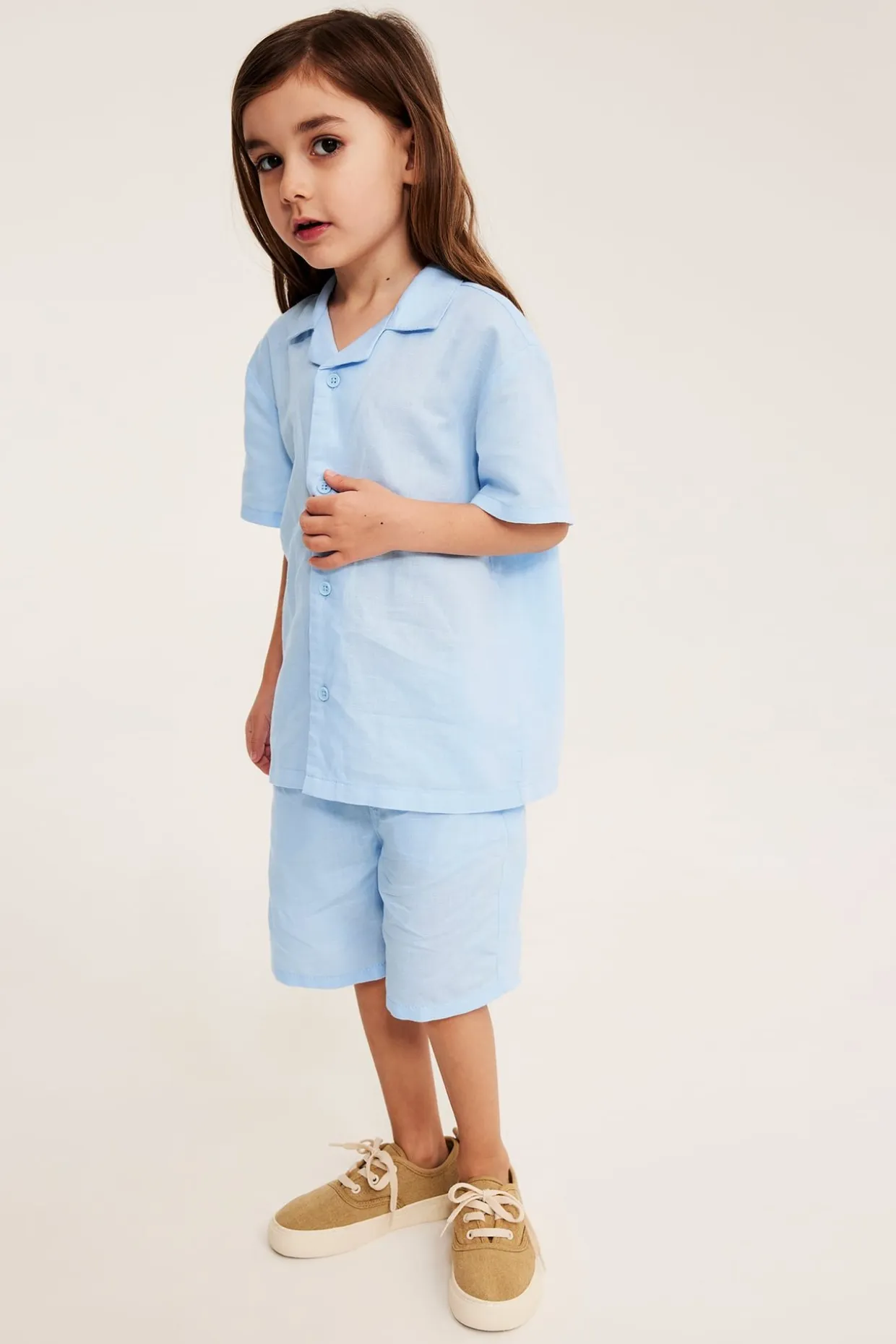 Shorts i linnemix