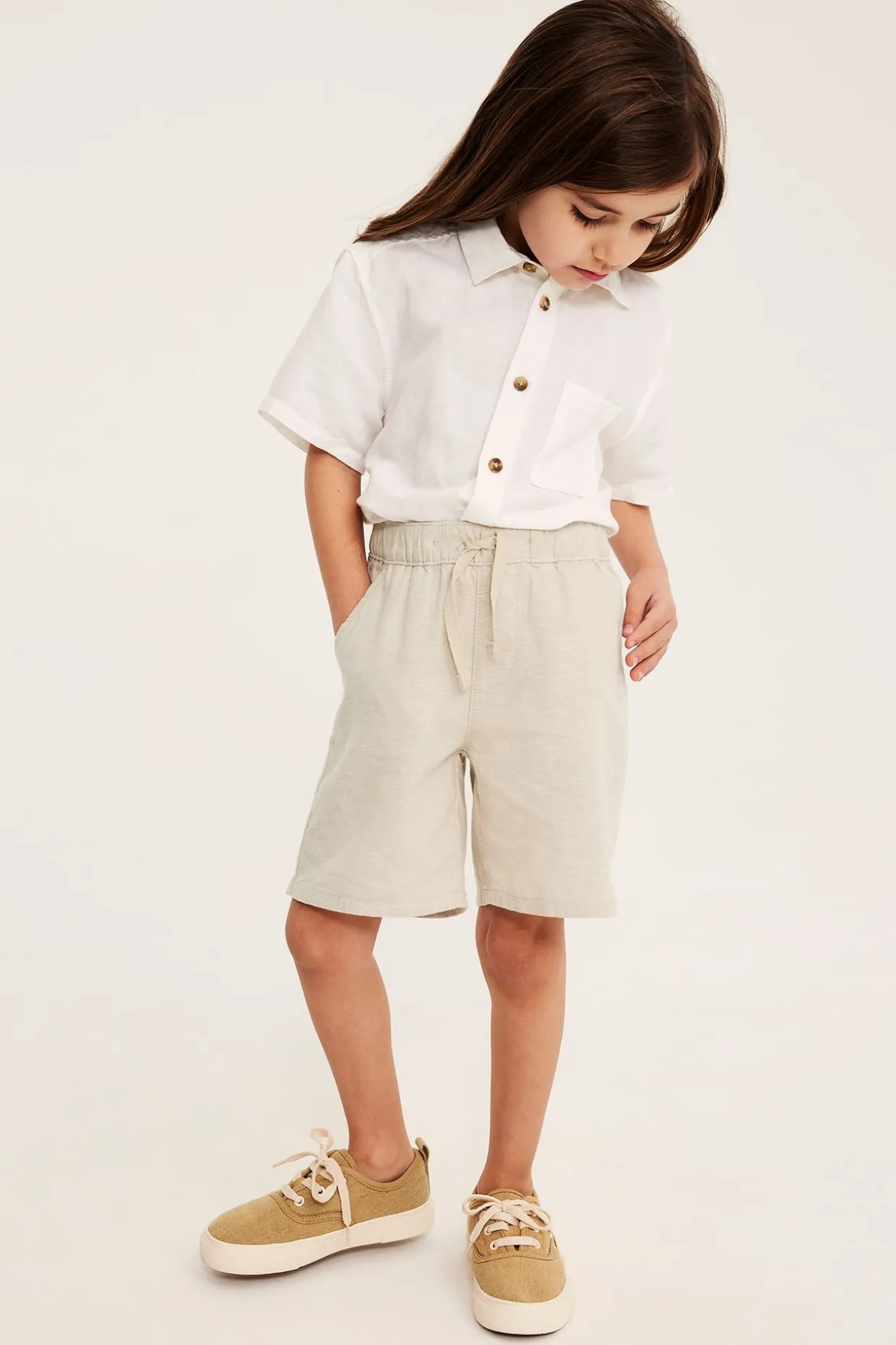 Shorts i linnemix