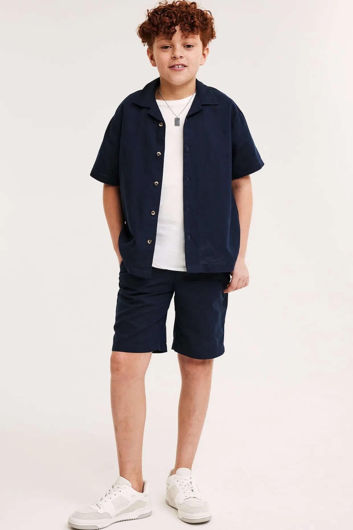 Shorts i linnemix