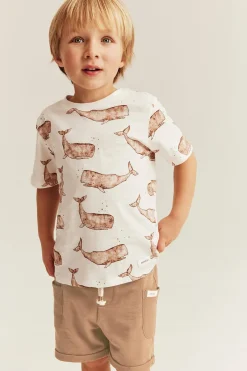 Shorts i slubtrikå