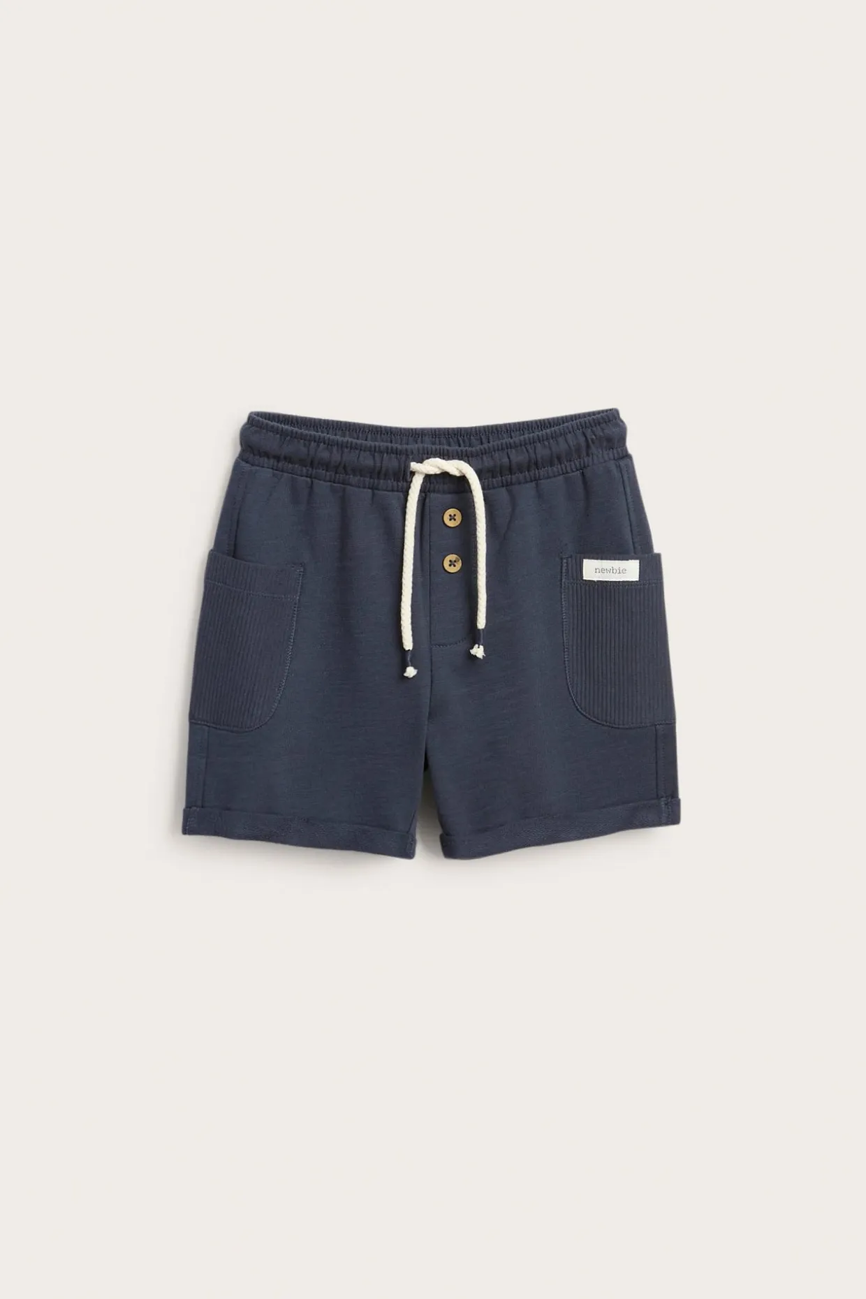 Shorts i slubtrikå