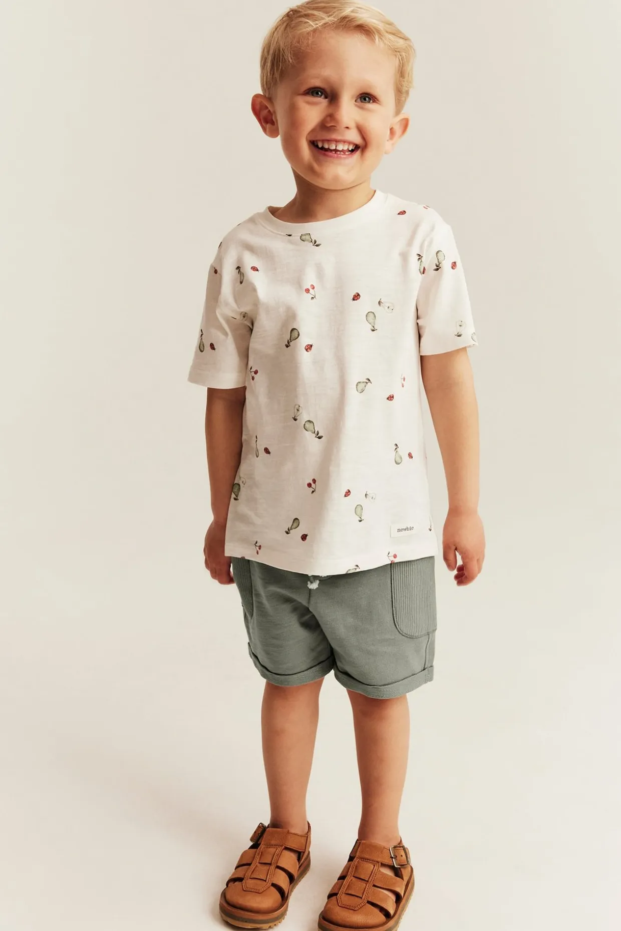 Shorts i slubtrikå