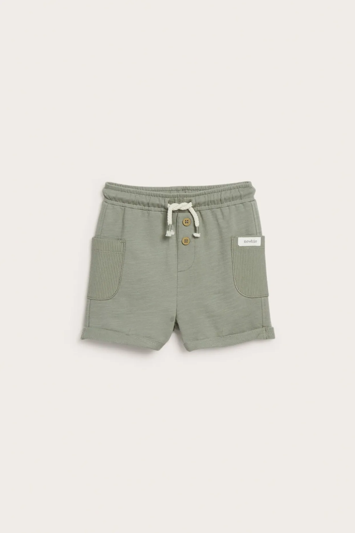 Shorts i slubtrikå