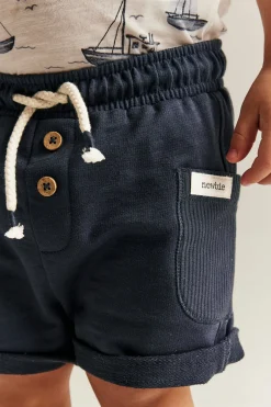 Shorts i slubtrikå