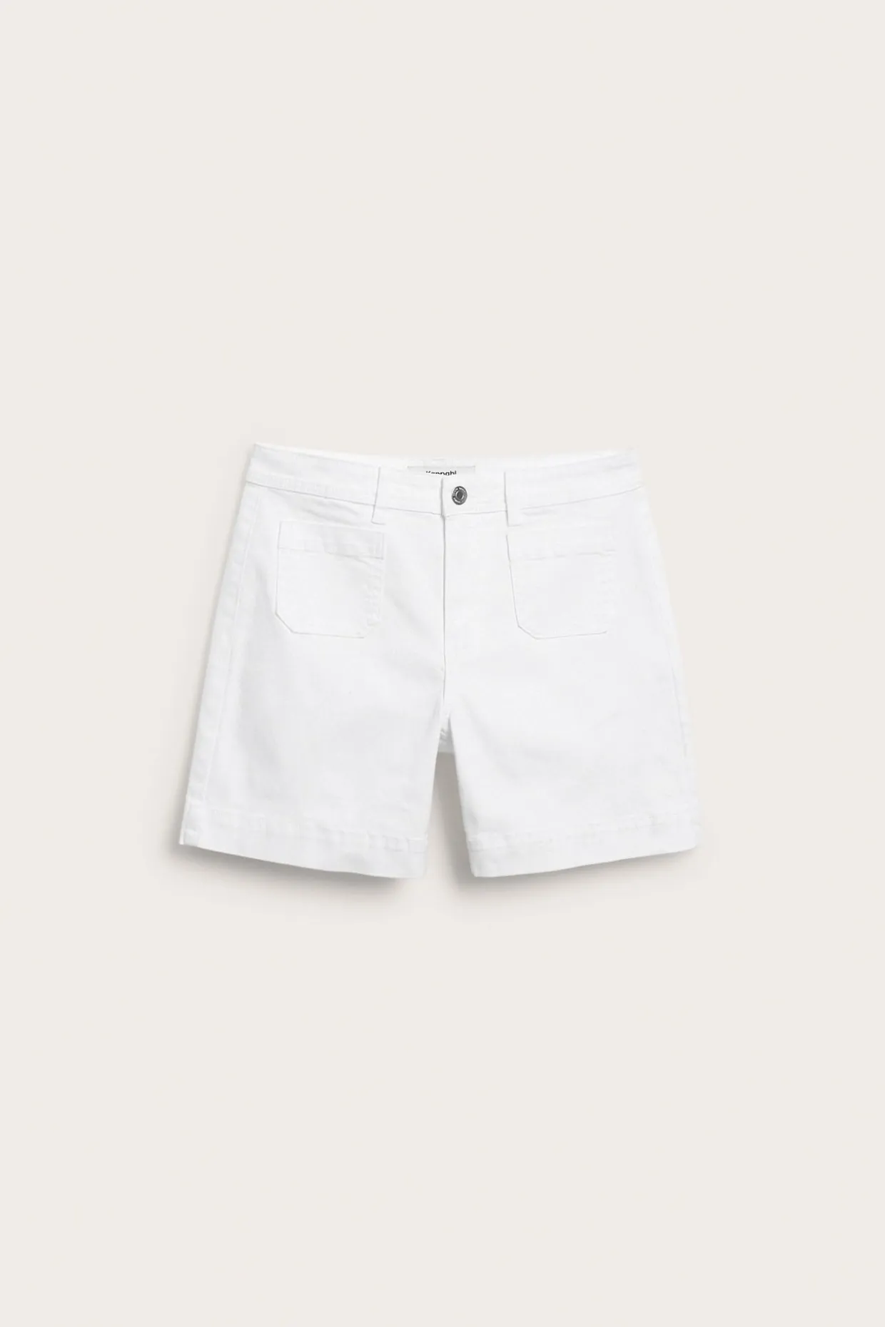 Shorts i twill med fickor