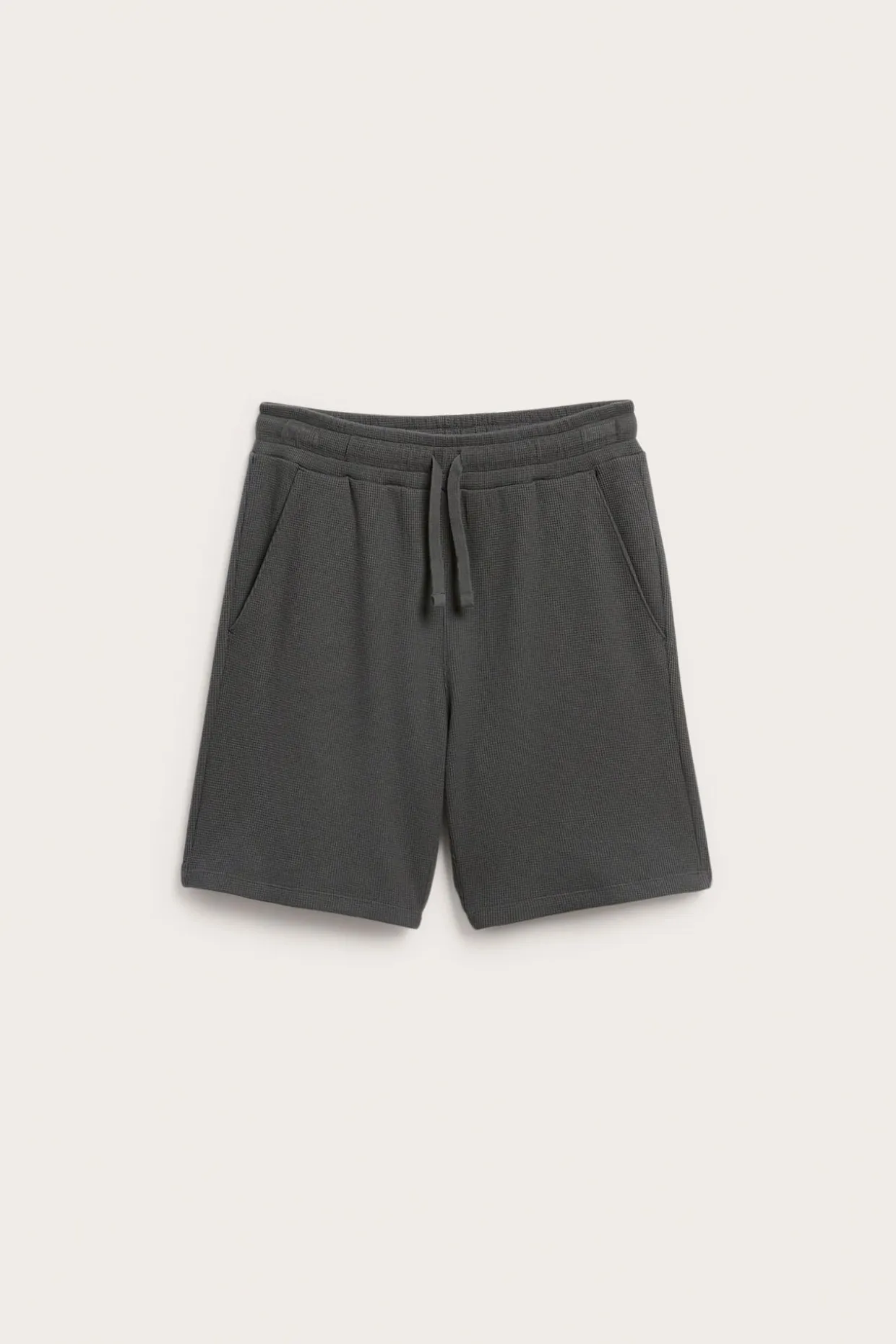 Shorts i våfflad bomull