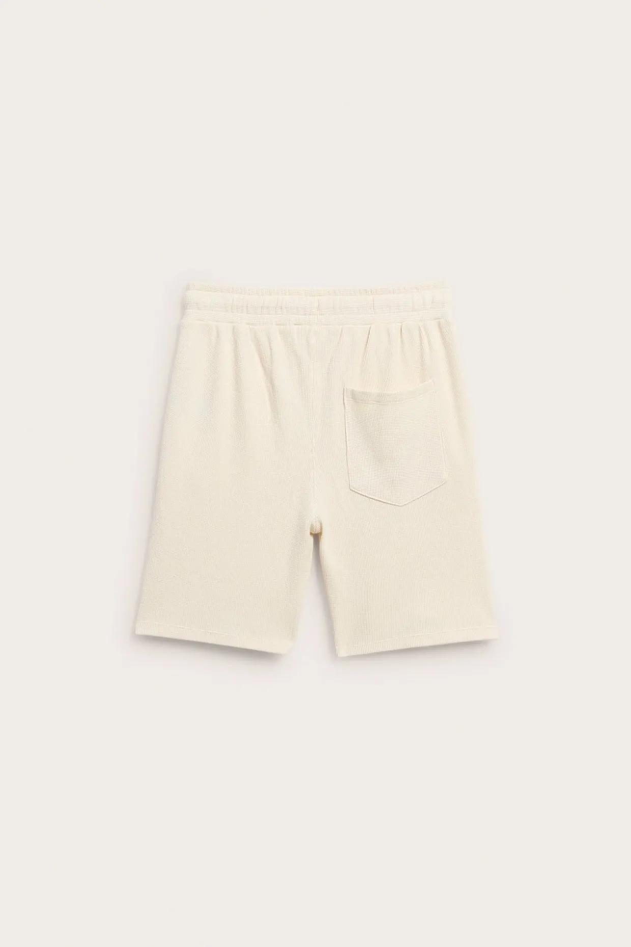 Shorts i våfflad bomull