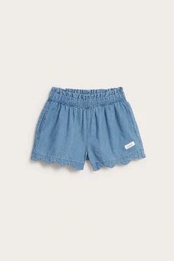 Shorts i vävd denim