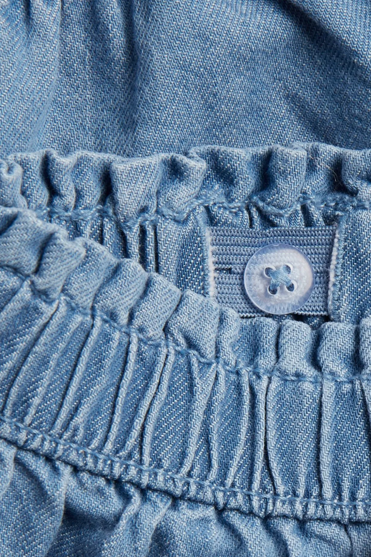 Shorts i vävd denim