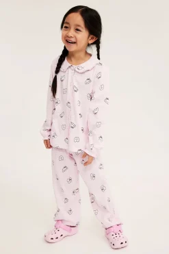 Skjortpyjamas i bomull