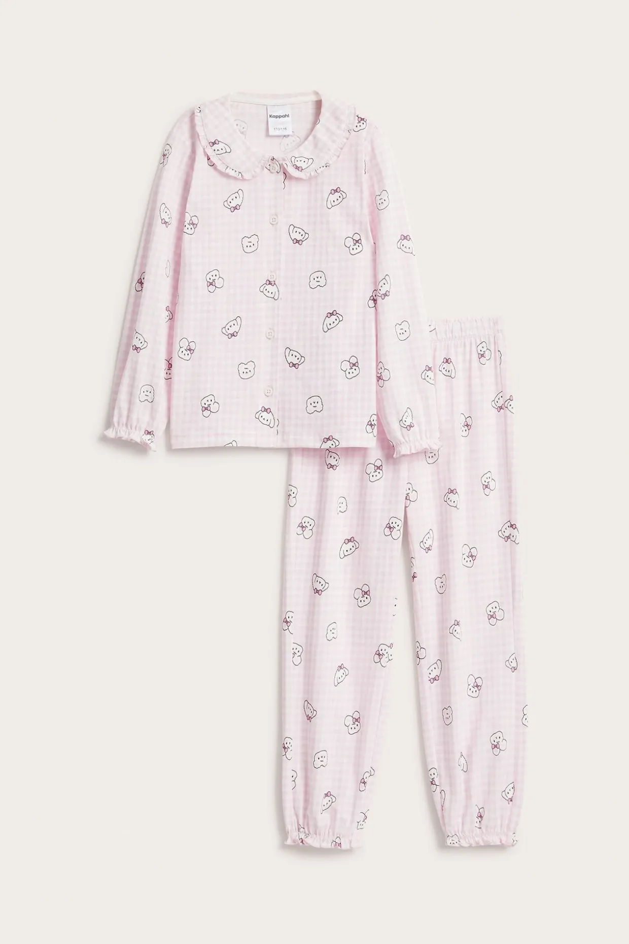 Skjortpyjamas i bomull