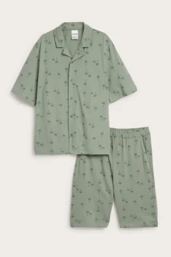 Skjortpyjamas i bomull