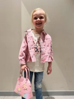 Slim jeggings med fjärilar