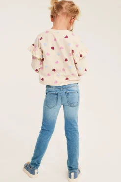 Slim jeggings med fjärilar