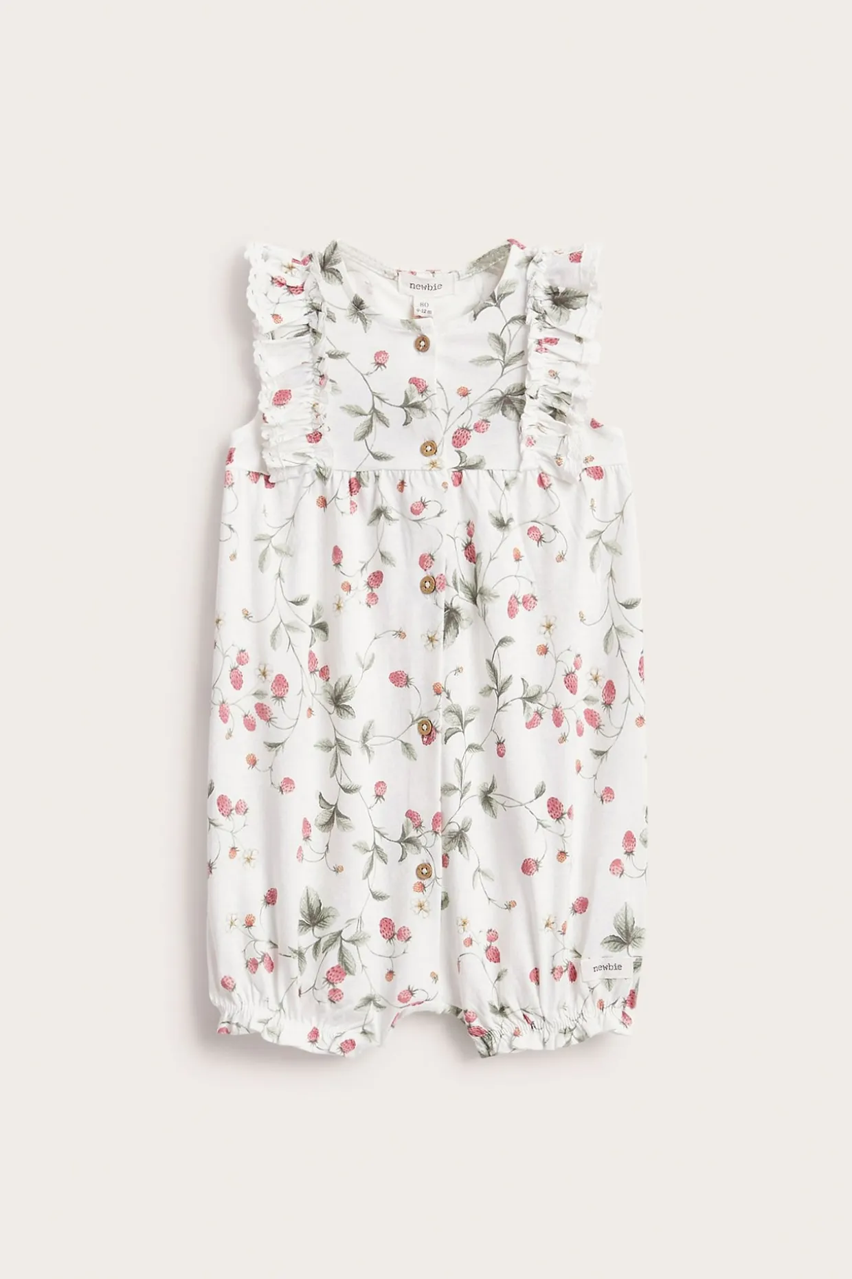 Smultronmönstrad romper