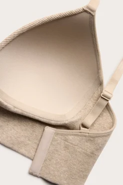 Soft ribbad seamless bh