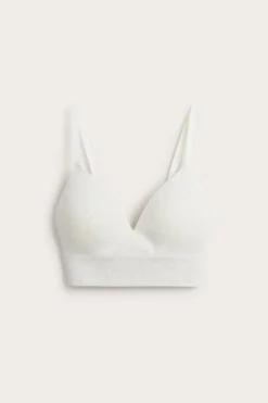 Soft ribbad seamless bh