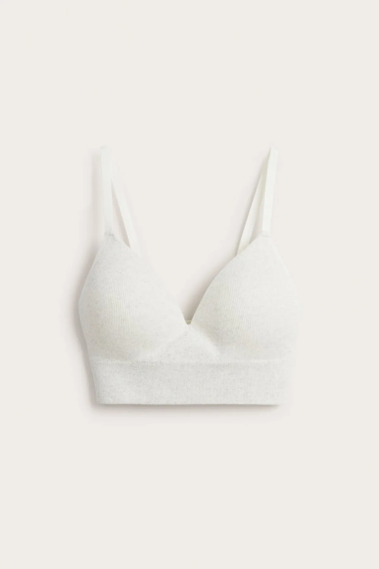 Soft ribbad seamless bh