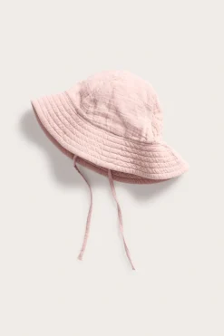 Solhatt med knytband